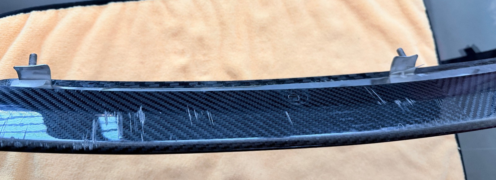 Aston Martin Vantage Front Bumper Carbon Fiber Spoiler AD23-17626-AB *Note