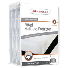 Heavy Gauge Vinyl Twin Size Mattress Protector - Waterproof Dust Proof Matt...