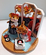 Wee Forest Folk LTD-10 A STITCH IN TIME 1950s BLACK RED MUSIC SKIRT Retired NIB