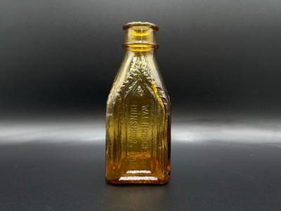 Antique Amber Cathedral Bottle   Walbridge & Co. Dunsmuir Cal   Celebrated Remed