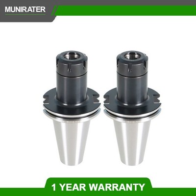 2 Pack 4'' Gage Length CAT50-ER32 Collet Chuck Tool Holder Set For CNC Milling