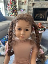 Fits My Twinn Doll Wig 12  -13  auburn Red Pigtails No Doll . F