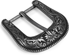 Western Belt Buckle for Men  Women - 1.5" Replacement Cowboy Buckle for Leather
