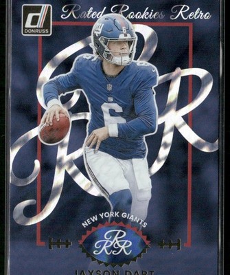 2025 Donruss Jaxson Dart #1 Rated Rookies Retro (RC)