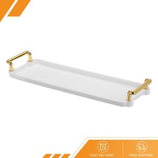 Plastic Serving Tray 12"x3.9" Modern Rectangular Decorative Tray Jewelry Platter
