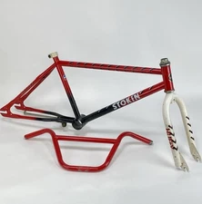1987 Huffy Stokin Vintage BMX Frame Fork 20” Old School 80’s Racing USA Made Red