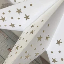 Paper Star Lantern Lampshade 2PCS Star Light Cover Garland Lantern Pendant Xm...