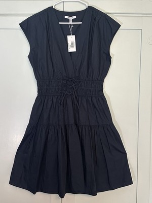 Derek Lam 10 Crosby Navy Blue Cotton Dress, Size 10-NEW WITH TAGS!