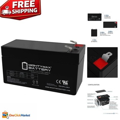 Compact & Lightweight 12 Volt SLA AGM Battery for Various Applications - 1 Pack