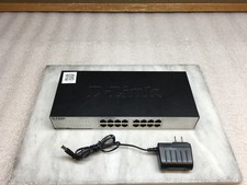 D-Link Ethernet Switch 16 Port Gigabit Unmanaged DGS-1016C With PSU