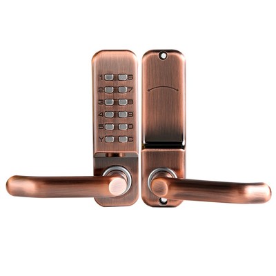 Mechanical Smart Digital Push Button Door Lock Home Keypad Keyless Code Pass Fit