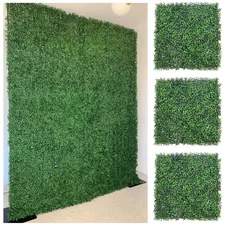 12- Piece 20 In. H X 20 In. W Artificial Boxwood Hedge Uv-Proof Grass Greenery B