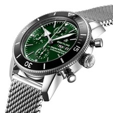 Breitling Superocean Heritage Green Dial Chronograph Men's Watch A13313121L1A1 4