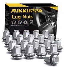 M12x1.5 Lug Nuts - Replacement for Honda and M12x1.5-Ball Seat Silver 20 Pack