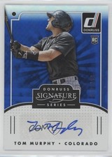 2016 Panini Donruss Signature Series Blue 81/199 Tom Murphy #SGS-TM Auto 8k4