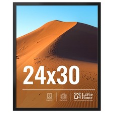 LaVie Home 24x30 Black Picture Frame for Wall, HD Plexiglas, 24x30 Photos/Poster