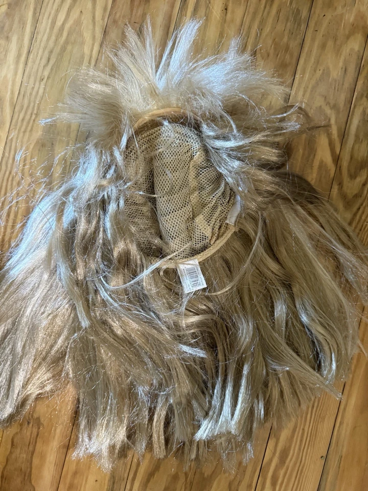 Peluca Diosa Mítica Halloween Juegos con disfraces Disfraz Cabello Rubio Con Trenza Buen Estado Foto 4 de 4