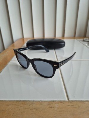 Ray Ban 2168 Meteor 901/52 50-20 150 2P Black Blue Polarized Sunglasses 