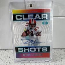 RARE 2021 ILLUSIONS DEION SANDERS CLEAR SHOTS AUTOGRPAH BLACK  /15 HOF’er🔥🔥