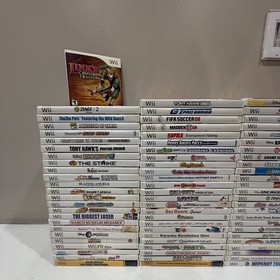 Wii game bundle lot! 100 Unique titles! Call of duty, star wars, dance, sports 7