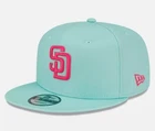 New MLB San Diego Padres City Connect Mint Era 9FIFTY Adjustable Snap Dad Hat