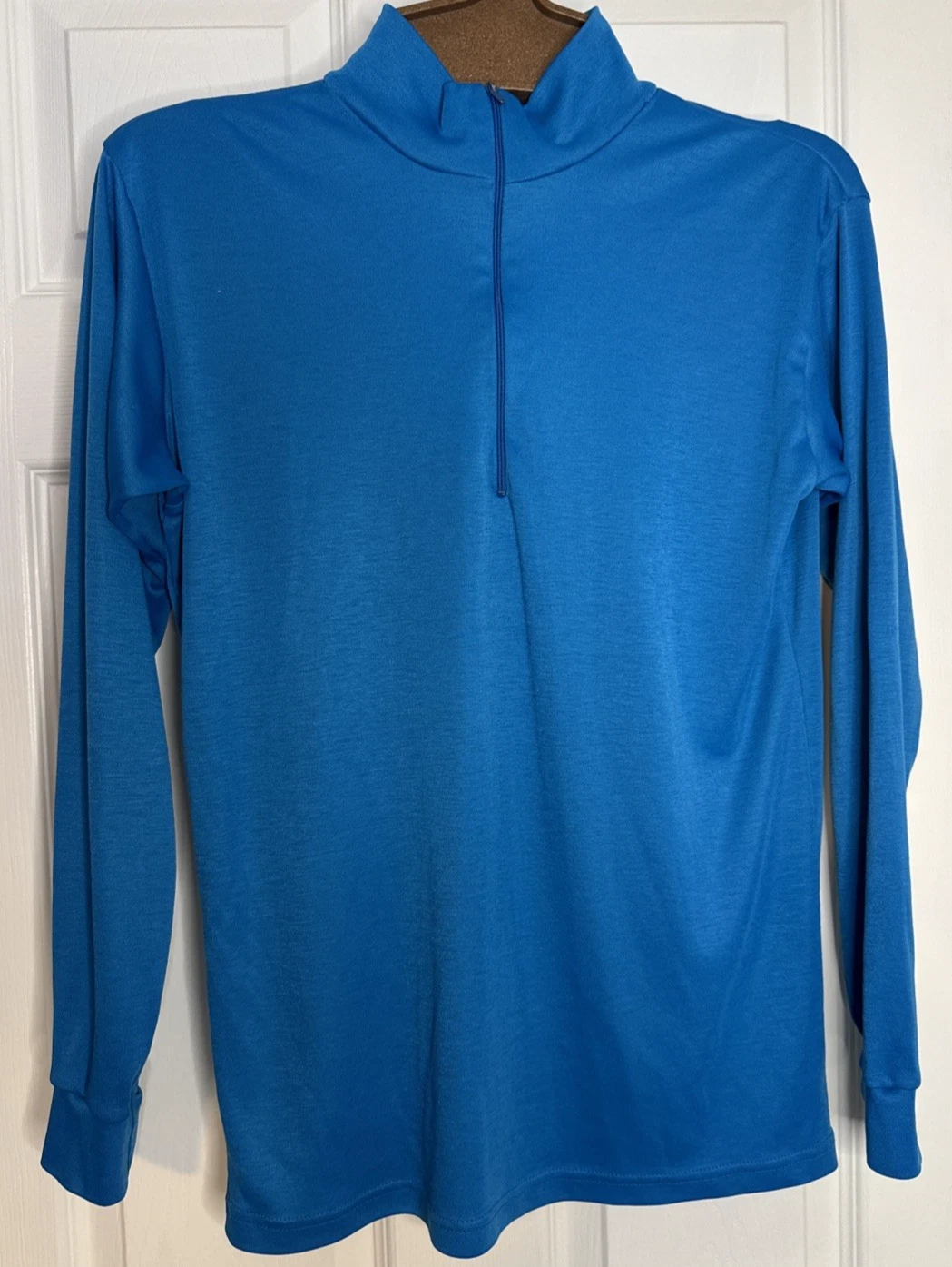 Patagonia Capilene Pullover Unisex Large Blue Quarter Zip Base Layer Made in USA