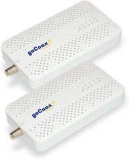 goCoax MoCA 2.5 Adapter with 2.5GbE Ethernet Port. 2-pack MA2500D, White