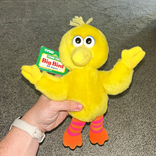 Tyco Vintage Sesame Street Big Bird Yellow Plush Toy Small 1996 With Tags