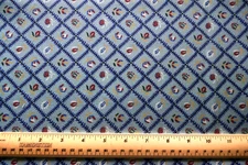 1/4 yard cotton fabric Mary Fons for Springs Creative Flower Vines Trellis