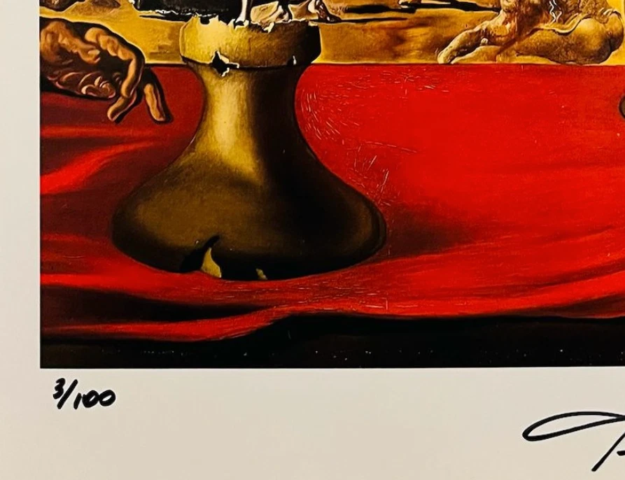 SALVADOR DALÍ, IMPRESIÓN ORIGINAL FIRMADA, INCLUYE CERTIFICADO DE AUTENTICIDAD Y TASACIÓN DE $3,500.* Foto 3 de 4