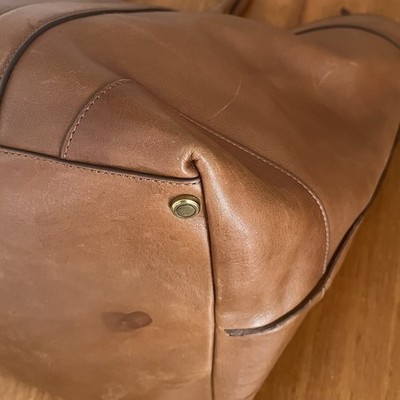 Vintage Old COACH Bleecker Legacy Weekend Tote Bag Brown 70487