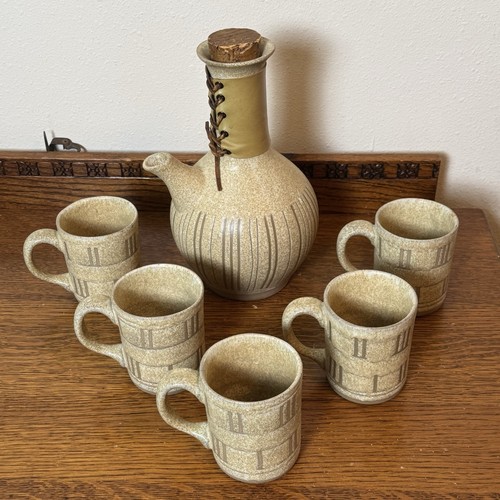 Jane & Gordon Martz Marshall Studios Carafe & 5 Mugs Set Mid Century Modern - Picture 11 of 24