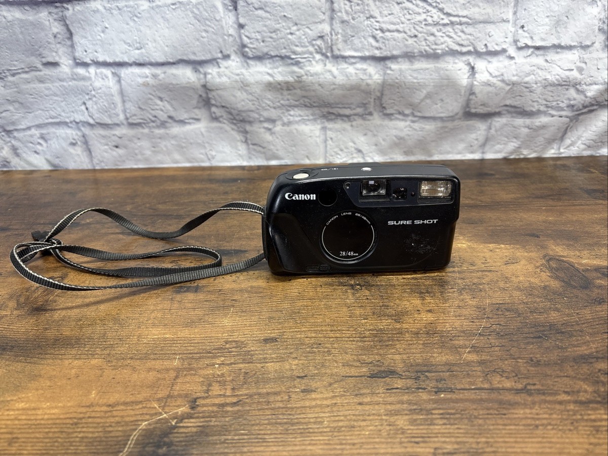 Canon Sure Shot Prima Twin Film 28mm 48mm Camera For Parts/Repair