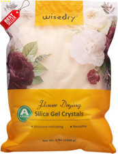 Silica Gel Flower Drying Crystals 5LBS Color Indicating Reusable - US
