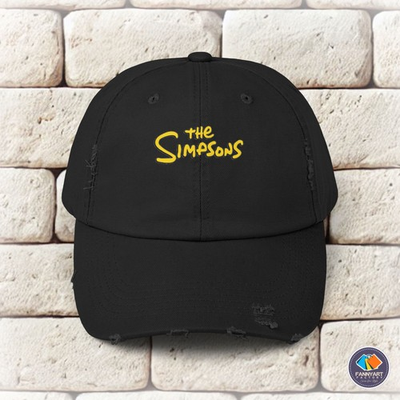 #ad The Simpson Logo Unisex Distressed Cap $26.99