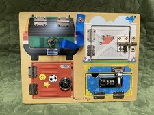 Melissa and Doug Latches And Locks Board Wooden Puzzle