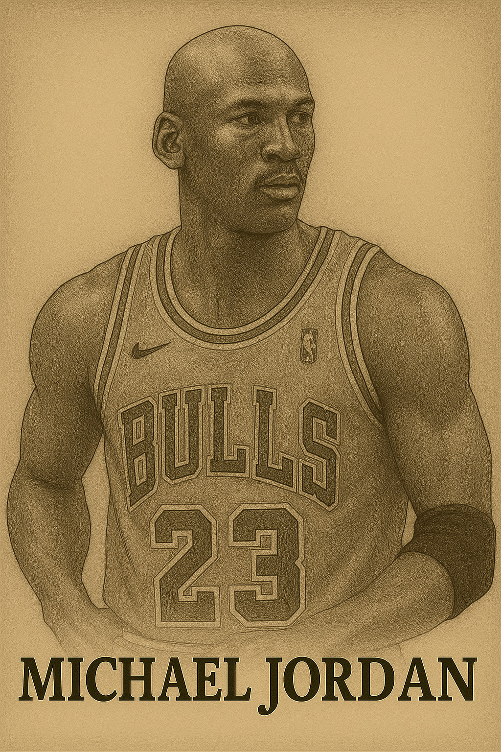 Independent Michael Jordan Art Card — Rare Collectible / Only 100 Printed!