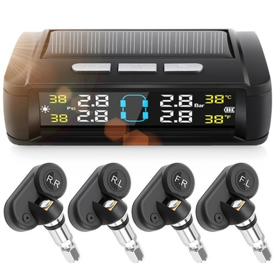 #ad Wireless Solar TPMS LCD Car Tire Pressure Monitoring System 4 Internal Sensors $21.59