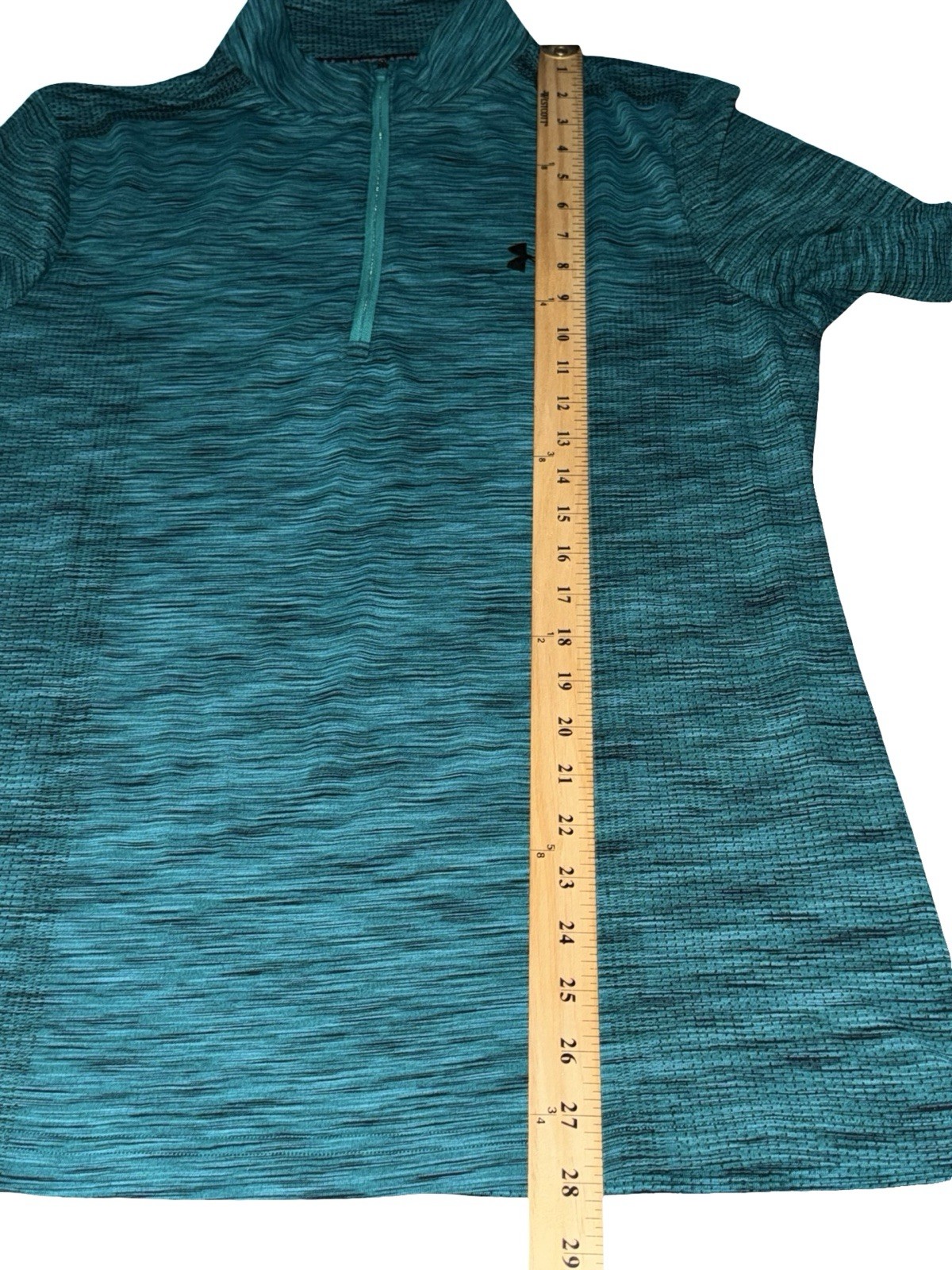 Under Armour Mens Fitted HeatGear Siphon Half Zip Top Sz XL Green Long Sleeve thumbnail 4