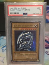 Konami Yu-Gi-Oh Blue-Eyes White Dragon SDK-001 Ultra Rare Foil PSA 3