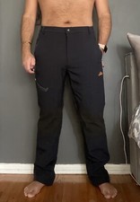 Outdoor Men's Thermal Lined Navy Size 36 Softshell Waterproof Snow Trouser Pants