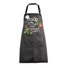 Foodie Apron Chef Kitchen Cooking Apron with Pockets for Women Men Gifts