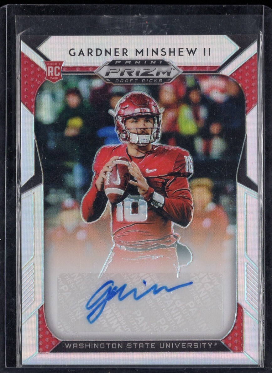 2019 Panini Prizm Draft Picks Silver Gardner Minshew II #177 Rookie Auto