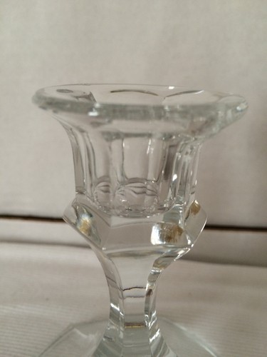 2er Set Voll Bleikristall Stumpensockel Kerzenständer 4" hoch - Bild 4 von 12