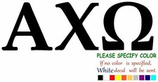 ALPHA CHI OMEGA SORORITY Vinyl Decal Sticker Car Window Bumper Wall Laptop 7"