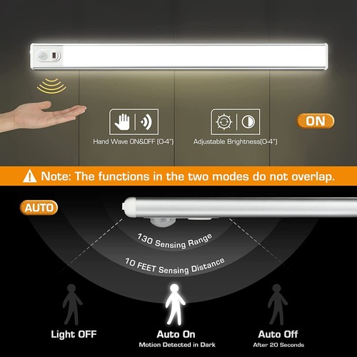 EverBrite 70L ED Under Cabinet Lighting Hand Wave Control Motion Sensor 1PK/2PK - Picture 21 of 29