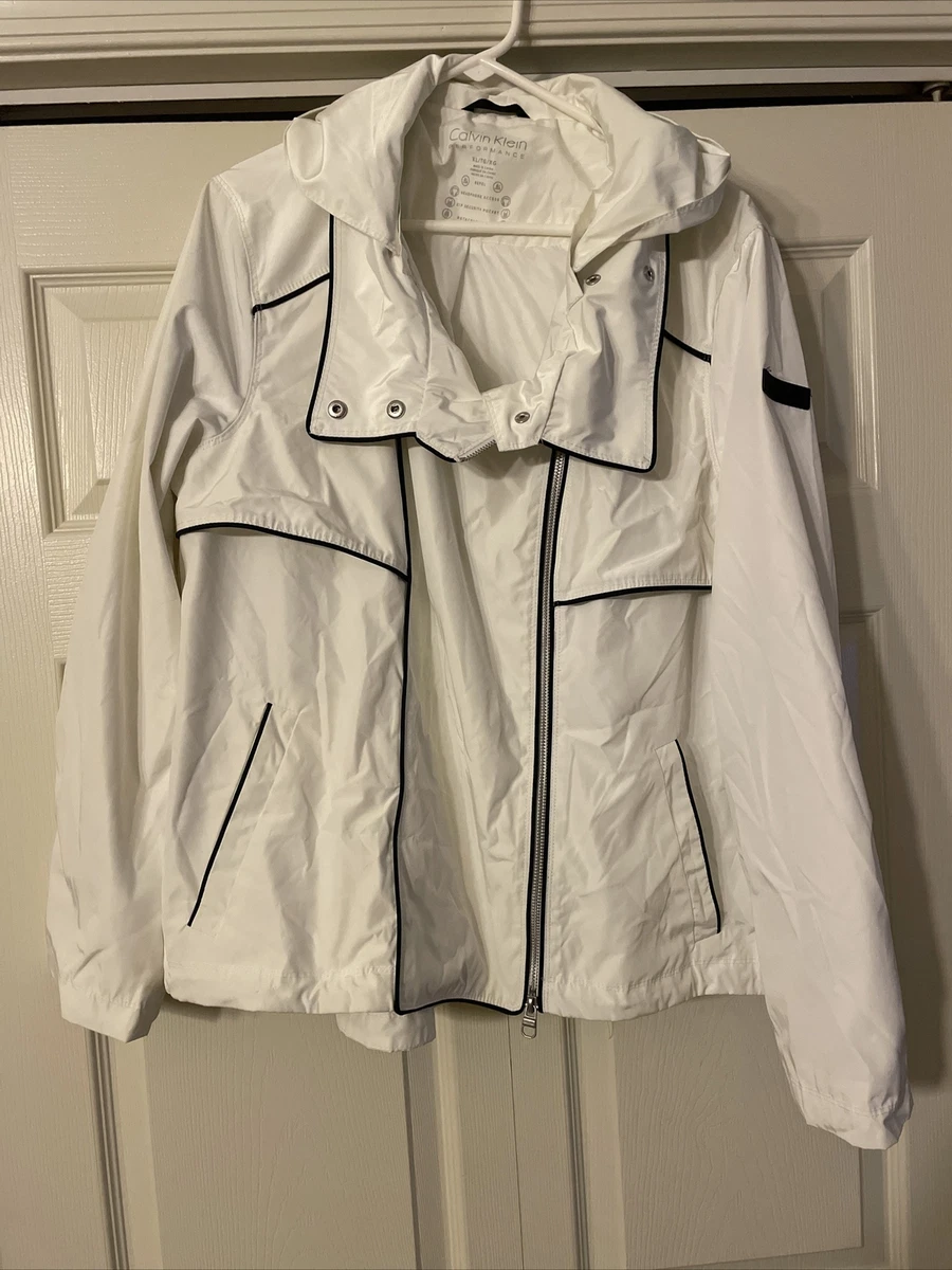 Calvin klein performance jacket white sales