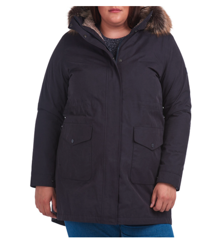Faux Fur-Trimmed Parka Plus Size 