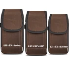 Vertical Cell Phone Holster Nylon Pouch with Belt Loop /Metal Clip  -3 Sizes