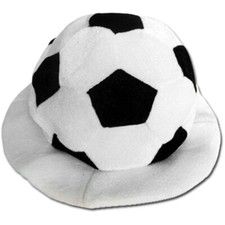 Soccer Costume Sports Plush Bucket Hat Headgear Fans Hat Halloween